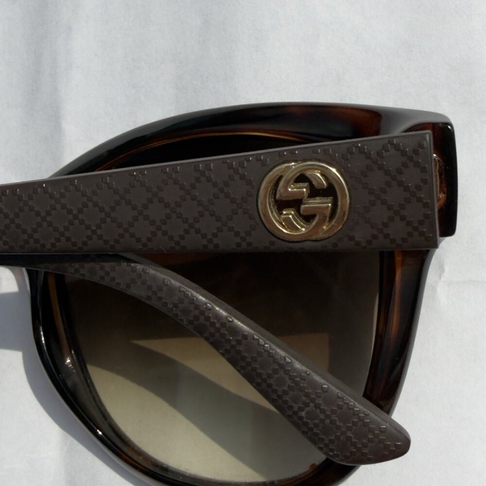 Authentic Gucci GG3786/S Optyl Cat-Eye Sunglasses - Tortoise/BM2 With COA - Picture 5 of 8